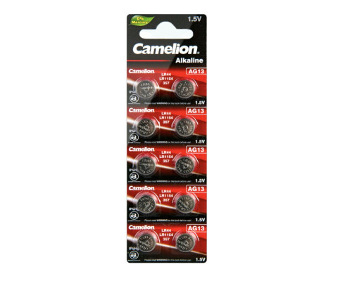 Батарейка щелочная CAMELION AG13 (LR44) 1.5В