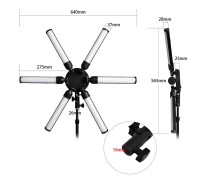 Кольцевая лампа звезда LED Professional для профессиональной фотосъемки, селфи лампа с чехлом-сумкой