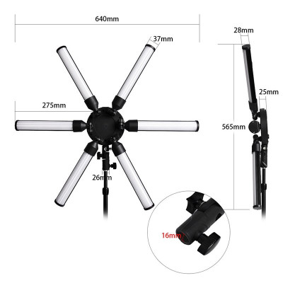 Кольцевая лампа звезда LED Professional для профессиональной фотосъемки, селфи лампа с чехлом-сумкой
