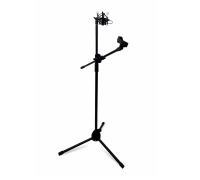 Напольная стойка для микрофона журавль Pro-55 с держателем прищепка и металлическим держателем паук