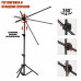 Напольная стойка штатив LS1609 для софтбокса усиленная с наклонным держателем и крючком для противовеса