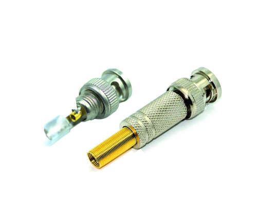 Разъем штекер BNC (папа) под винт с пружиной 