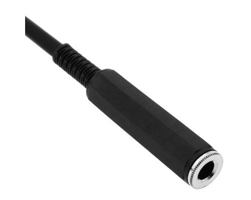 Разъем гнездо на кабель 6.3 мм стерео (мама), пластик