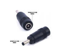 Переходник DC гнездо 5,5/2,5 мм (мама) - штекер 3,0/1,1 мм (папа)