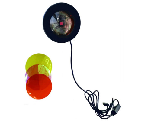 Лампа-проектор со сменными светофильтрами, радуга