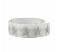 Светоотражающая термонаклейка Звезда для одежды, рюкзаков, колясок, 1 метр