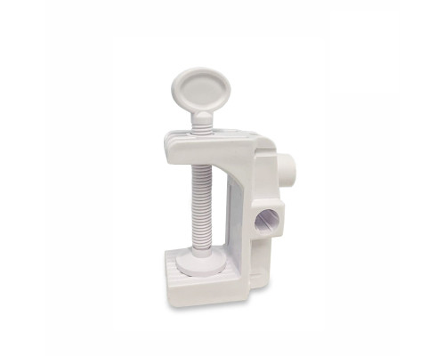 Струбцина пластиковая PSTR48-W с горизонтальным, вертикальным и боковым креплением под пантограф, белая
