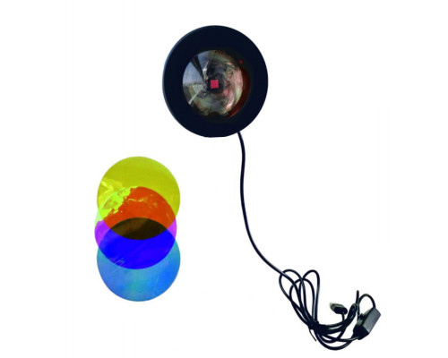 Лампа-проектор со сменными светофильтрами, красный закат