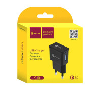 Сетевое зарядное устройство Dream S10, 2.4A, QC3.0, черное