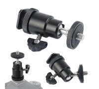 Держатель шарнирный для телефона для кольцевой лампы с креплением в паз (с широким зажимом)