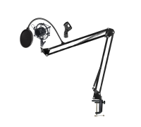 Настольная стойка пантограф ST-3592 для микрофона с усиленной струбциной, пауком и поп-фильтром с нагрузкой до 1.6 кг