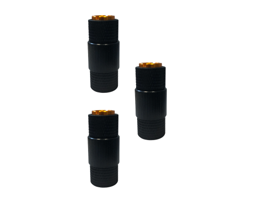 Переходник с резьбы 5/8"(F) на резьбу 3/8"(F), черный, 3 шт