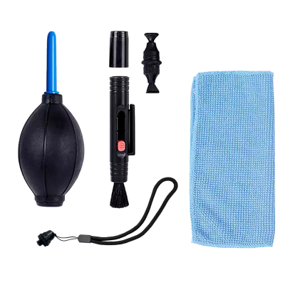 Набор для чистки объектива 3 в 1 и короткий шнурок крепления для камеры D4M с затяжкой и резьбой 1/4’’ 