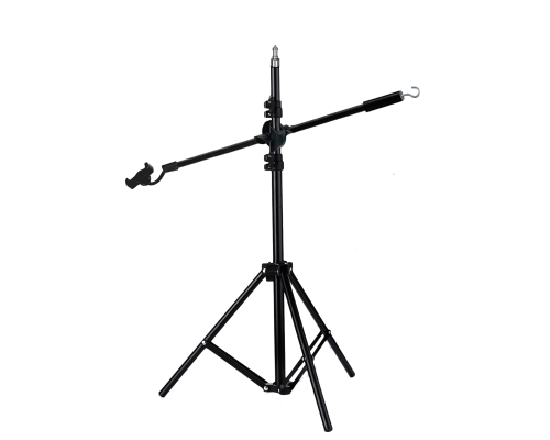 Наклонная стойка на штативе PRO-63JBH-T2K с крючком для противовеса с держателем для телефона для горизонтальной съемки сверху