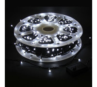 Светодиодная гирлянда нить уличная IP44 на бобине, 85 м, белая