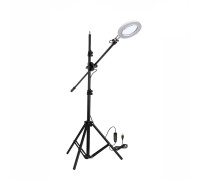 Светодиодная лампа лупа JBLN-16W на напольной стойке JBH, белая