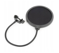 Поп-фильтр с двойным слоем нейлона для микрофона, диаметр 15.5 см