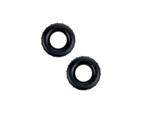 Круглый кистевой резиновый эспандер черный 2шт.