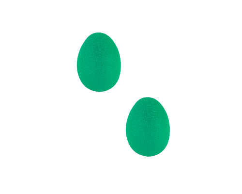 Эспандер-яйцо кистевой зеленый 2шт.