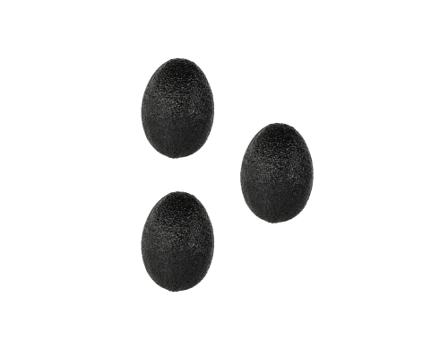 Эспандер для кисти в форме яйца черный 3шт.