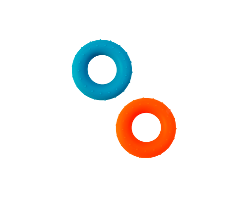 Набор кистевых эспандеров для рук (синий + оранжевый)