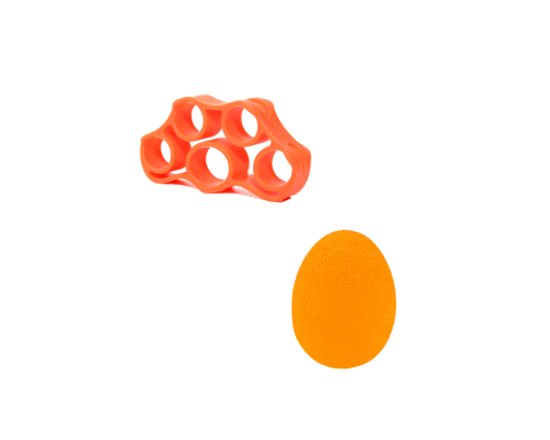 Эспандеры для развития силы кисти и пальцев после операции (оранжевый)