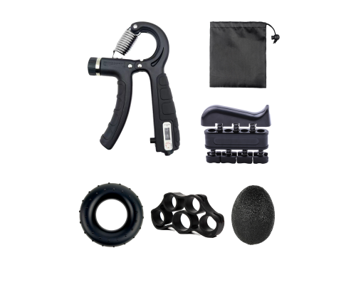 Набор эспандеров для кистей и пальцев 5шт + сумочка