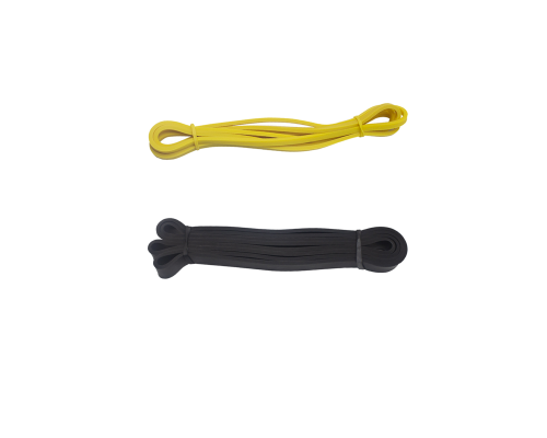 Набор фитнес жгутов: желтый + черный