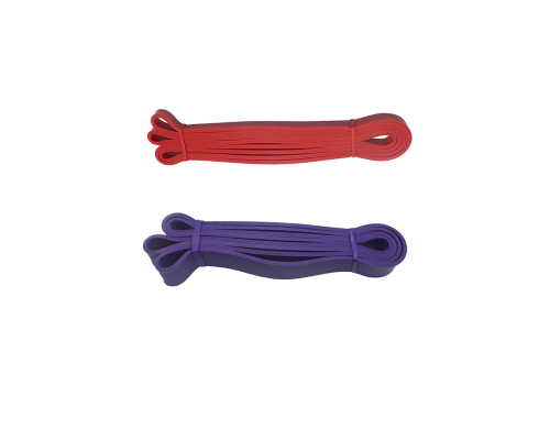 Набор фитнес жгутов: красный + фиолетовый
