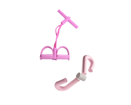 Эспандер тренажер для ног бабочка и тяговый трубчатый