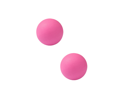 Круглые массажные шарики розовые 2шт.