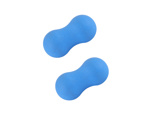 Двойной массажный арахисовый шарик (синий) 2шт.