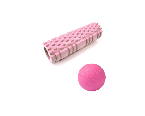 Массажный валик для тела и шар йога