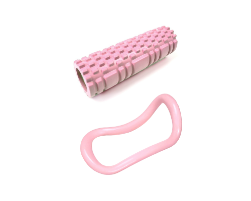 Массажный валик для тела и жесткое кольцо для йоги