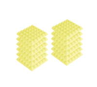 Звукоизоляция для студии, акустический поролон, желтый, 12 шт