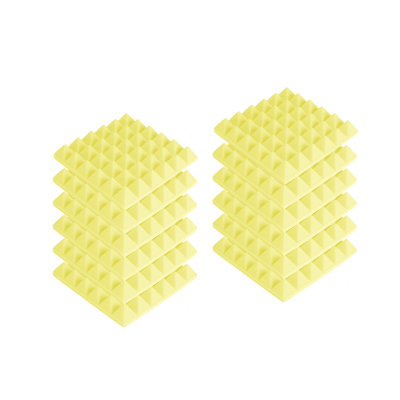 Звукоизоляция для студии, акустический поролон, желтый, 12 шт