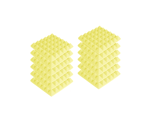 Звукоизоляция для студии, акустический поролон, желтый, 12 шт
