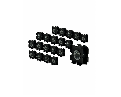 Резьбовое соединение М6 для профильной трубы, размер 20*20, 20 шт