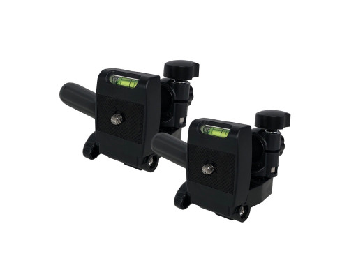 Штативная поворотная площадка с уровнем для трипода, внутренняя и внешняя резьба 1/4, 2 шт