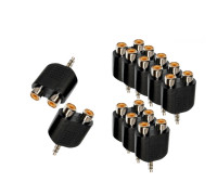 Переходник 2 гнезда RCA (мама) - штекер 3.5 мм стерео (3 pin) mini-jack (папа), 10 шт