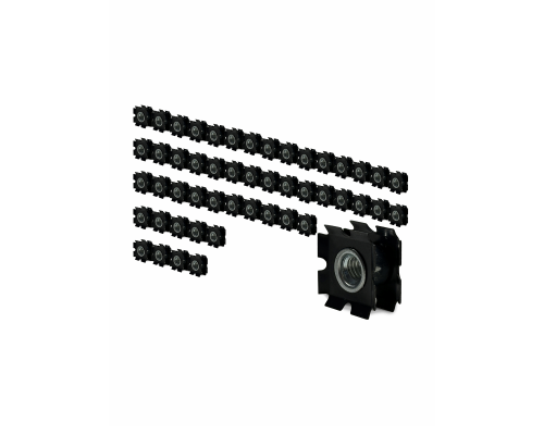 Резьбовое соединение М6 для профильной трубы, размер 20*20, 50 шт