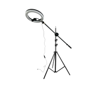 Напольная стойка штатив для горизонтальной съемки JBH-G12 с кольцевой лампой 26 см
