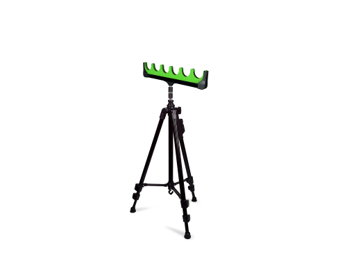 Держатель под 6 удочек на телескопической подставке NP-8810 light, цвет зеленый