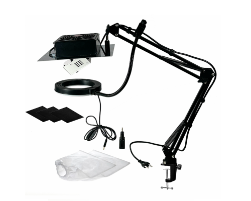 [СЛГП] Вытяжка KGS-FAN2 для наращивания ресниц с подсветкой SL-156 и угольными фильтрами