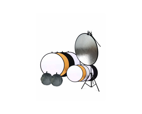 Отражатели для фото и видео, 110 и 58 см, с креплением PSH-14 на штативе JBH-63K