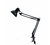 Светильник настольный NBS-LSB, лампа черная на пантографе с усиленной струбциной