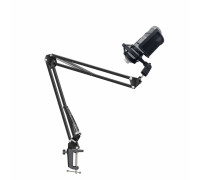 Настольная микрофонная стойка усиленный пантограф ST-VZP-P1 с ветрозащитой поп фильтром и держателем для микрофона паук P1