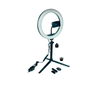 Набор блогера SL26-N17U-1L: кольцевая лампа на триподе с держателем телефона DT-PH-2, пультом и петличным микрофоном K8 Type-C