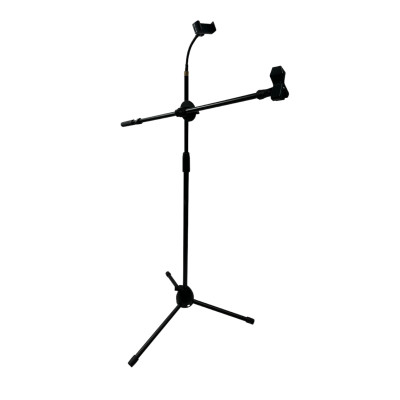 Стойка для микрофона журавль Pro-4815 с держателем прищепка и гибким держателем для телефона 15 см