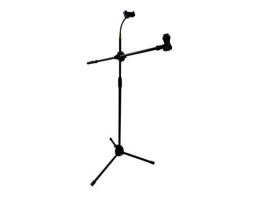 Стойка для микрофона журавль Pro-4815 с держателем прищепка и гибким держателем для телефона 15 см